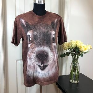 Squirrel face t shirt by The Mountain USA made